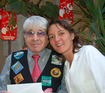 Micaela Giuseppone con Gigi Magni