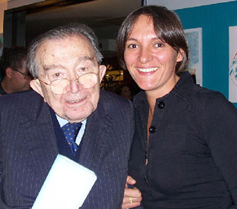 Micaela Giuseppone con Giulio Andreotti