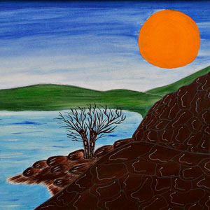 L'ALBERO - Acrilico su tela cm. 50 X 100 - Micaela Giuseppone