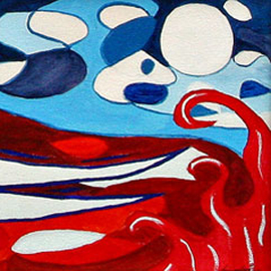 PASSIONE  - Acrilico su tela cm. 80 X 20 - Micaela Giuseppone